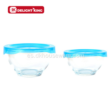 5pcs Borosilicate Cristal de vidrio mezclado tazón ramen tazón de sopa